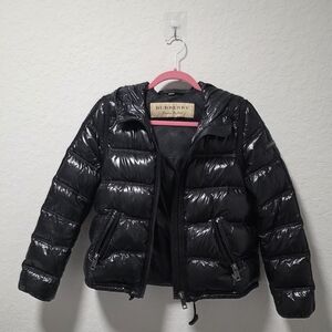 AUTHENTIC Burberry Black Puffer Jacket With Zip Off Sleeves To Convert To Vest